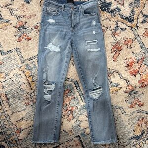 Distressed Blue Jeans by Buckle Black